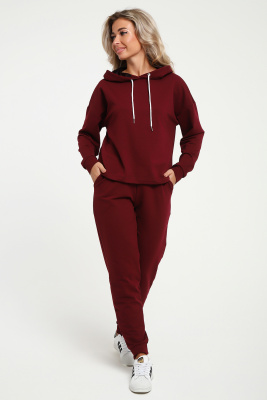 Костюм 36852 бордо